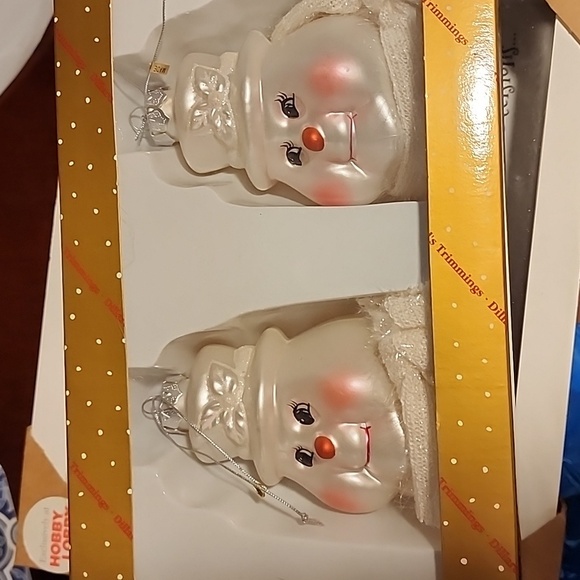 Dillards Other - Vintage Dillard's trimmings ornaments 2 snowman snowmen